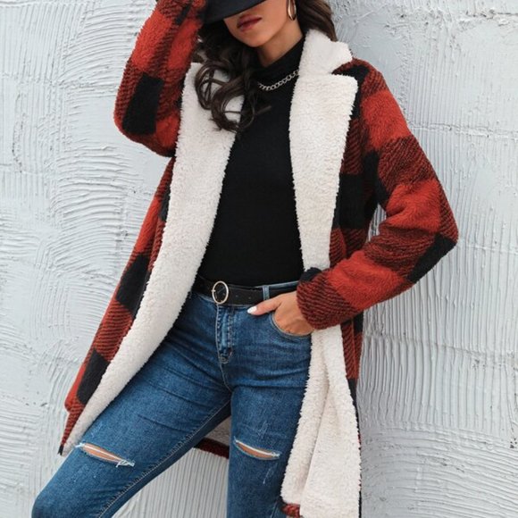 CASUAL DOLLZ RED So Soft and Cozy gingham Plaid Pr - Picture 6 of 7